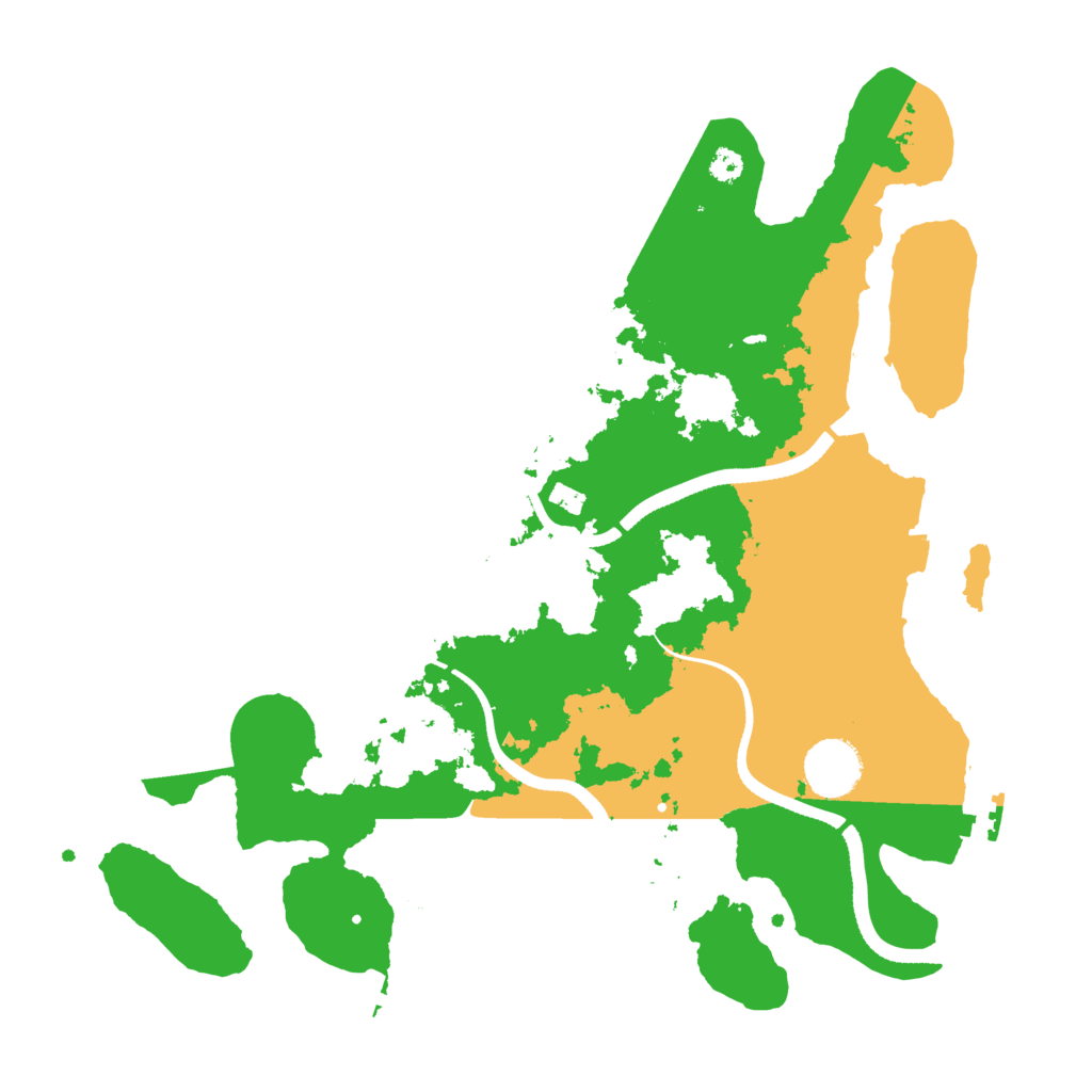 Biome Rust Map: Procedural Map, Size: 3400, Seed: 84712019
