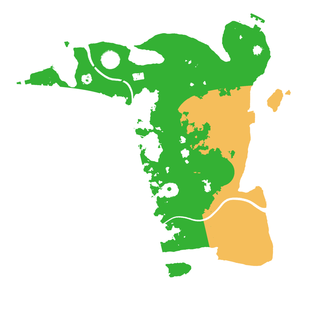 Biome Rust Map: Procedural Map, Size: 3000, Seed: 15404