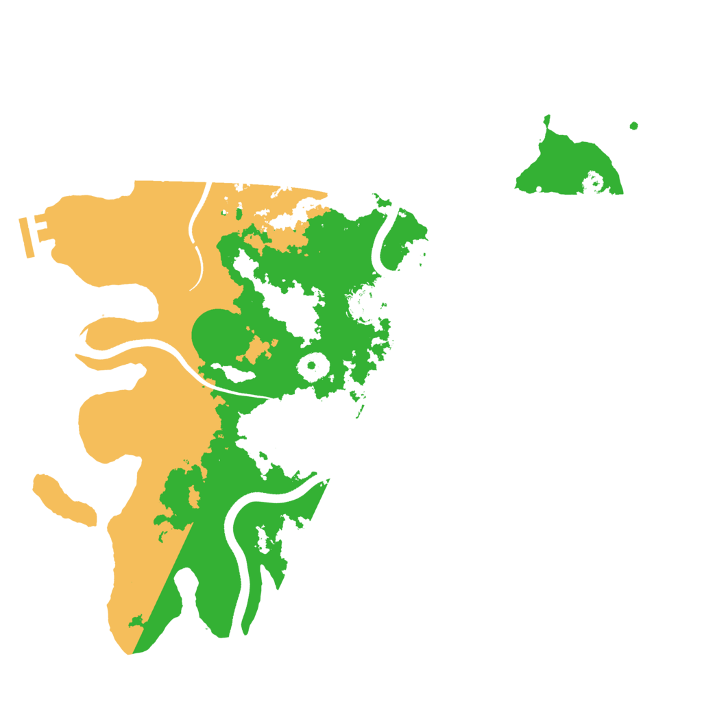 Biome Rust Map: Procedural Map, Size: 3500, Seed: 795004400