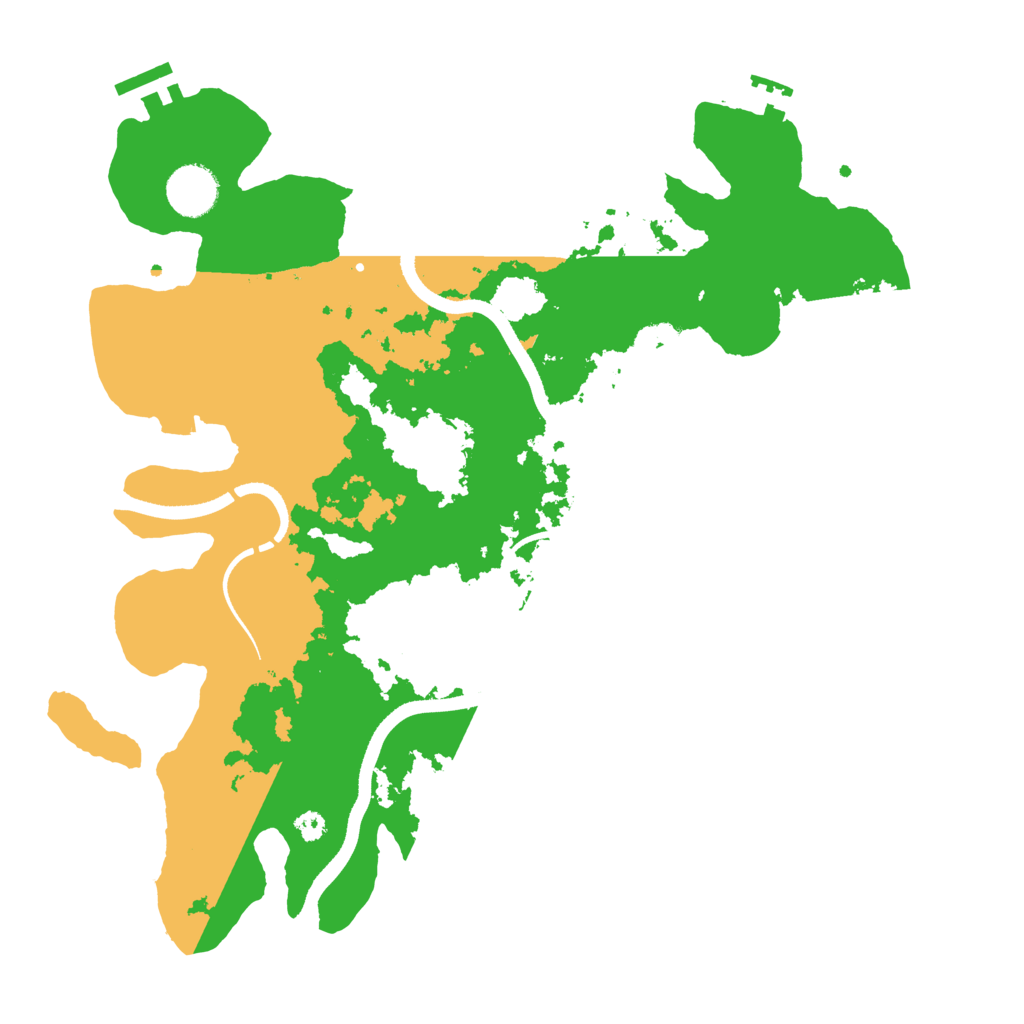 Biome Rust Map: Procedural Map, Size: 3500, Seed: 795004400