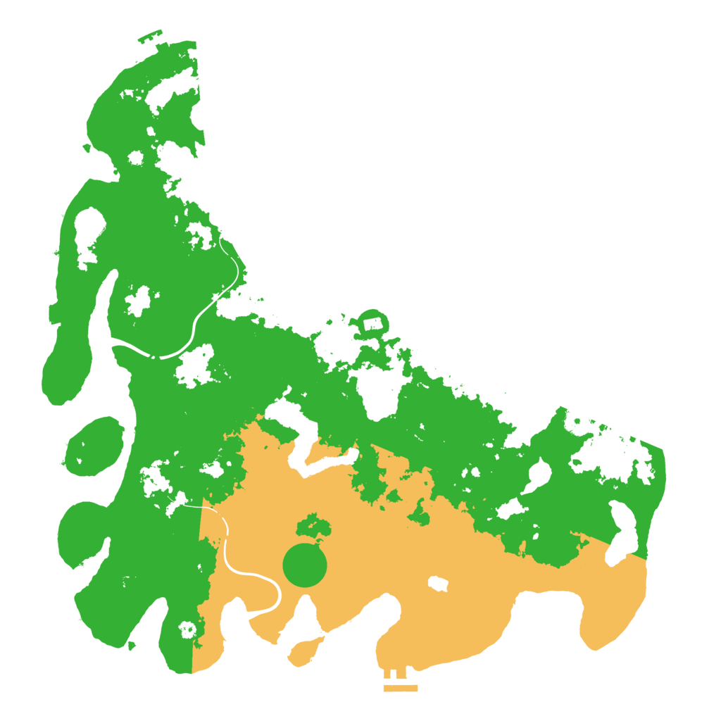 Biome Rust Map: Procedural Map, Size: 4300, Seed: 23803882