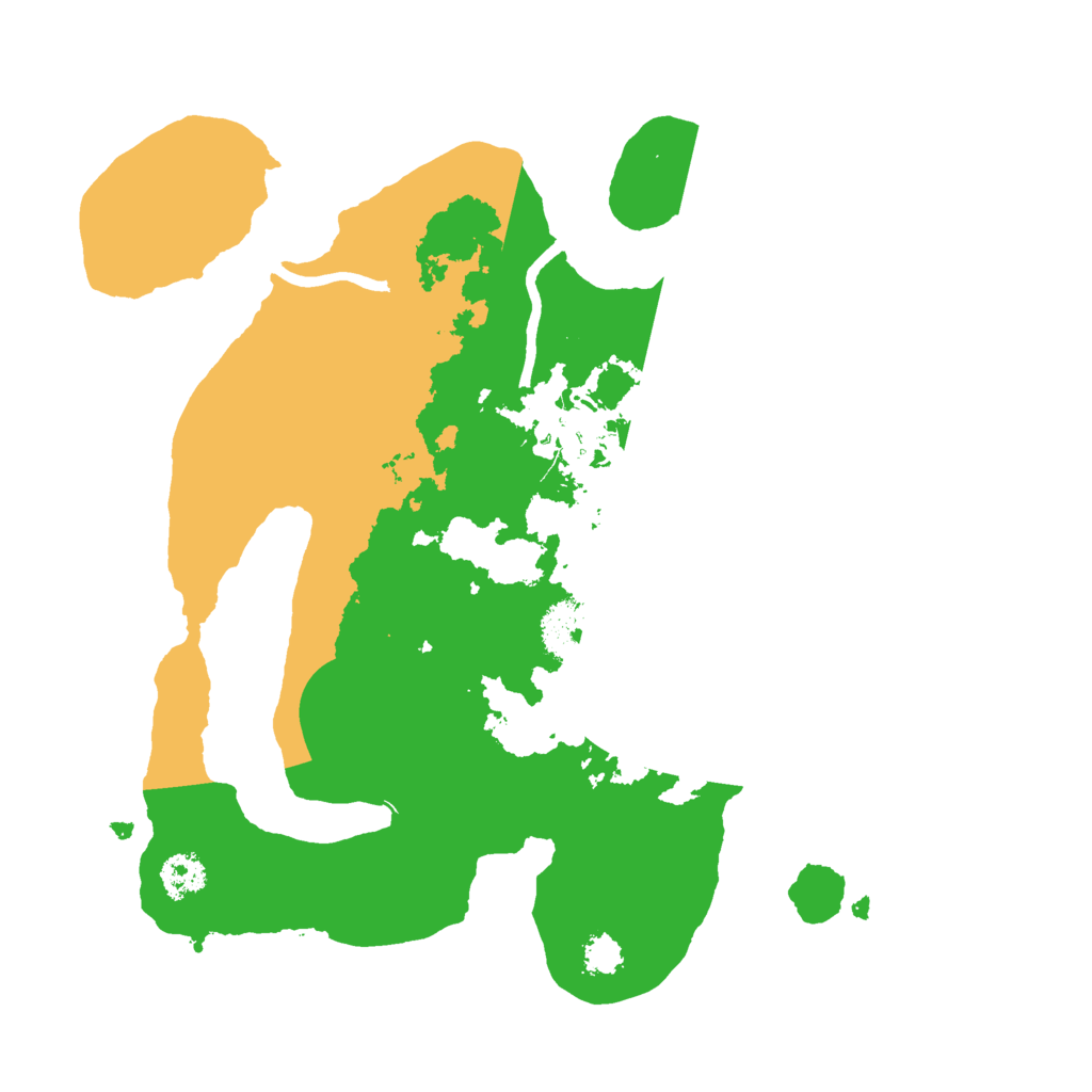 Biome Rust Map: Procedural Map, Size: 2500, Seed: 30301