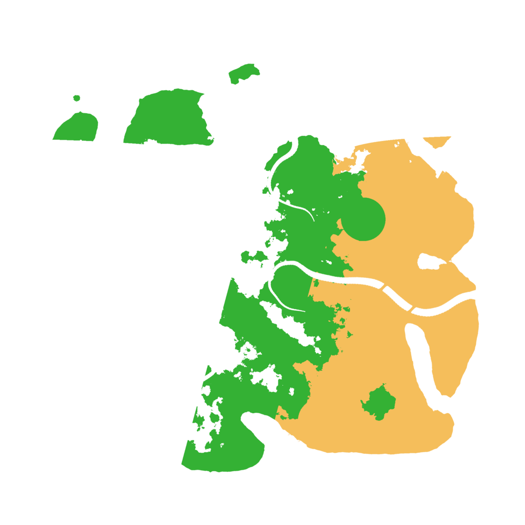 Biome Rust Map: Procedural Map, Size: 3200, Seed: 4000