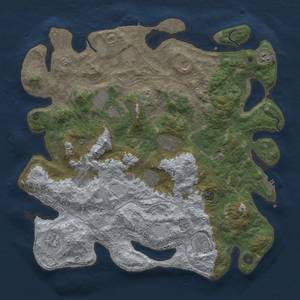 Thumbnail Rust Map: Procedural Map, Size: 4500, Seed: 694269, 19 Monuments
