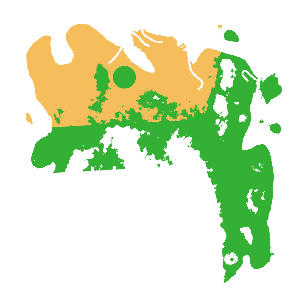 Biome Rust Map: Procedural Map, Size: 3550, Seed: 77053883