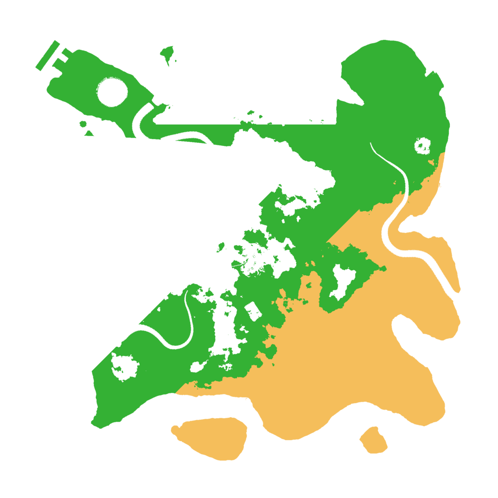Biome Rust Map: Procedural Map, Size: 3000, Seed: 32544