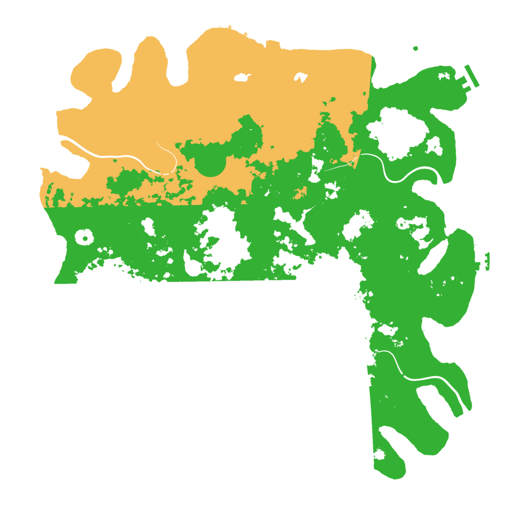 Biome Rust Map: Procedural Map, Size: 4300, Seed: 65429926