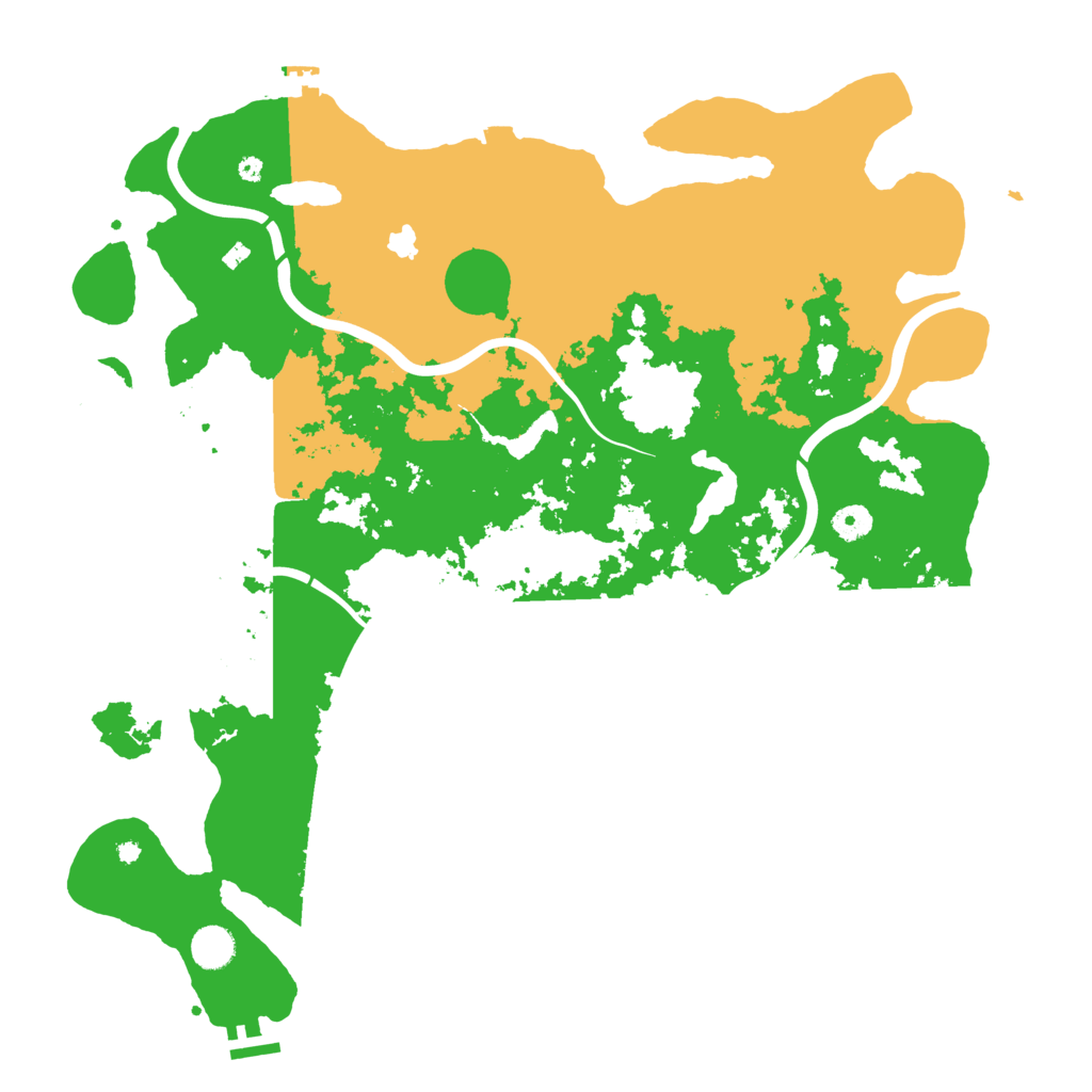 Biome Rust Map: Procedural Map, Size: 4400, Seed: 40947175