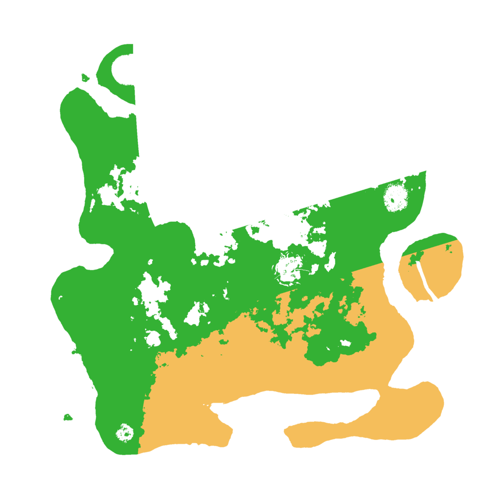 Biome Rust Map: Procedural Map, Size: 3000, Seed: 2023442197