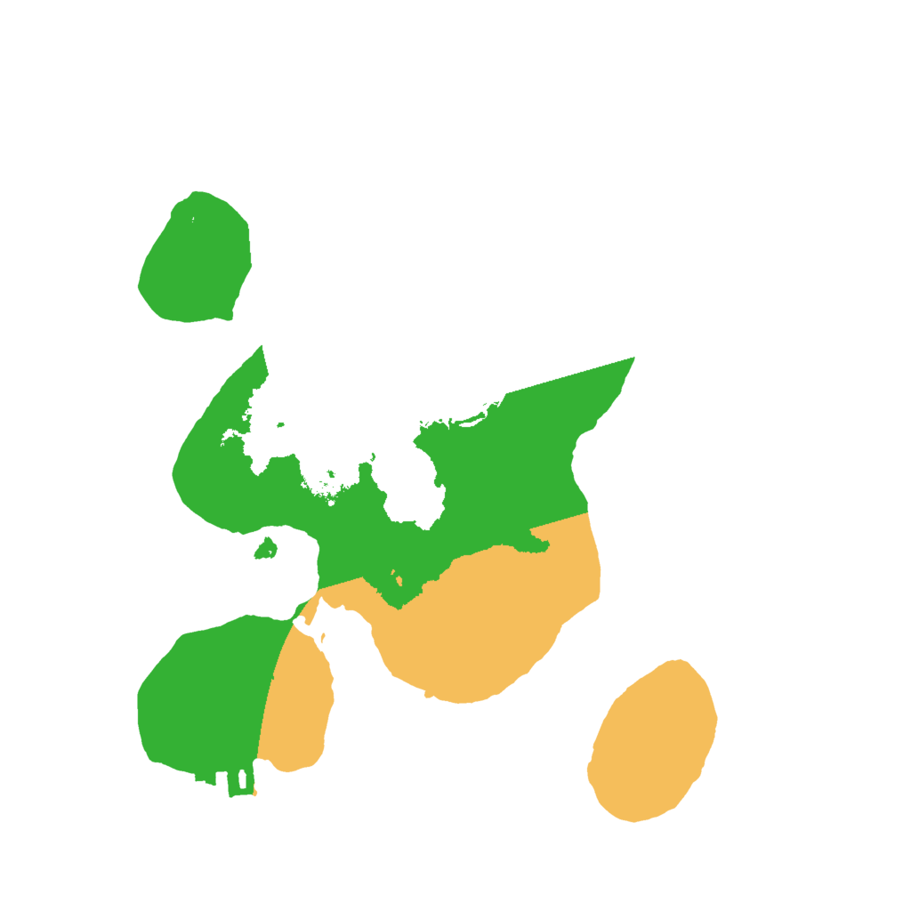 Biome Rust Map: Procedural Map, Size: 2000, Seed: 25665