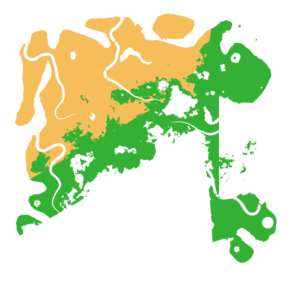 Biome Rust Map: Procedural Map, Size: 4500, Seed: 99925479