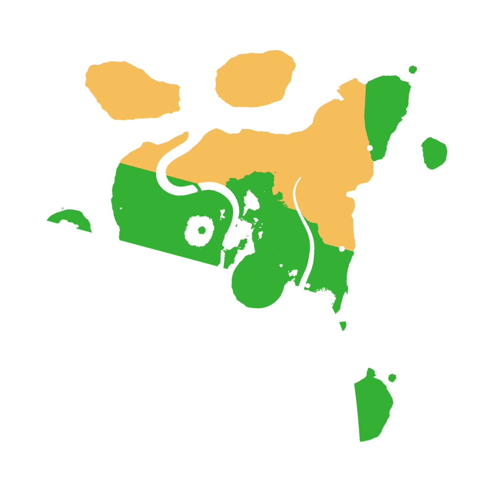 Biome Rust Map: Procedural Map, Size: 2500, Seed: 118234648