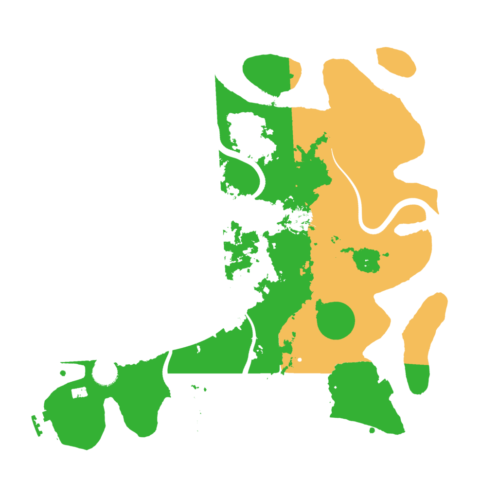 Biome Rust Map: Procedural Map, Size: 3500, Seed: 438593657