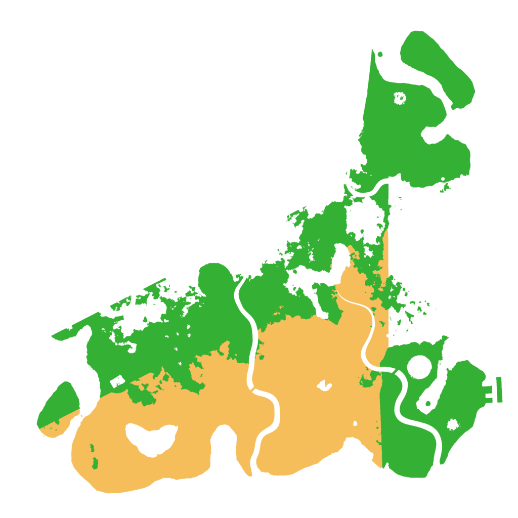 Biome Rust Map: Procedural Map, Size: 4100, Seed: 91417154