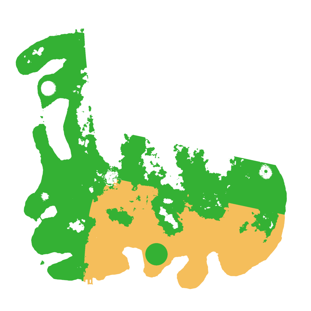 Biome Rust Map: Procedural Map, Size: 3700, Seed: 45006909