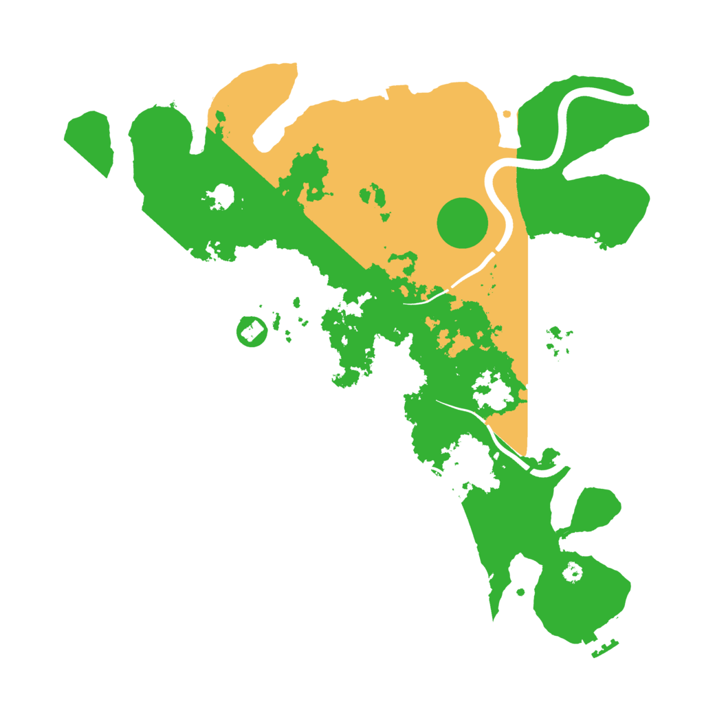 Biome Rust Map: Procedural Map, Size: 3650, Seed: 53422549