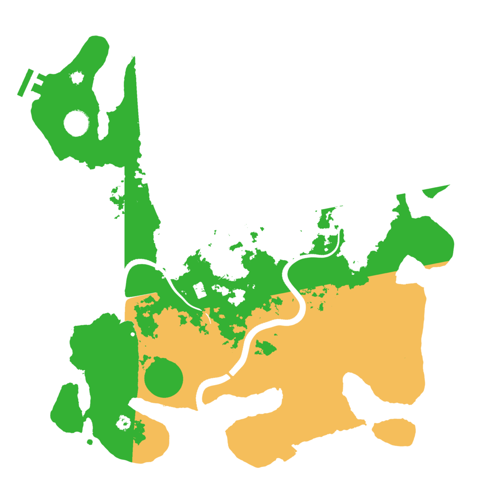 Biome Rust Map: Procedural Map, Size: 3500, Seed: 551