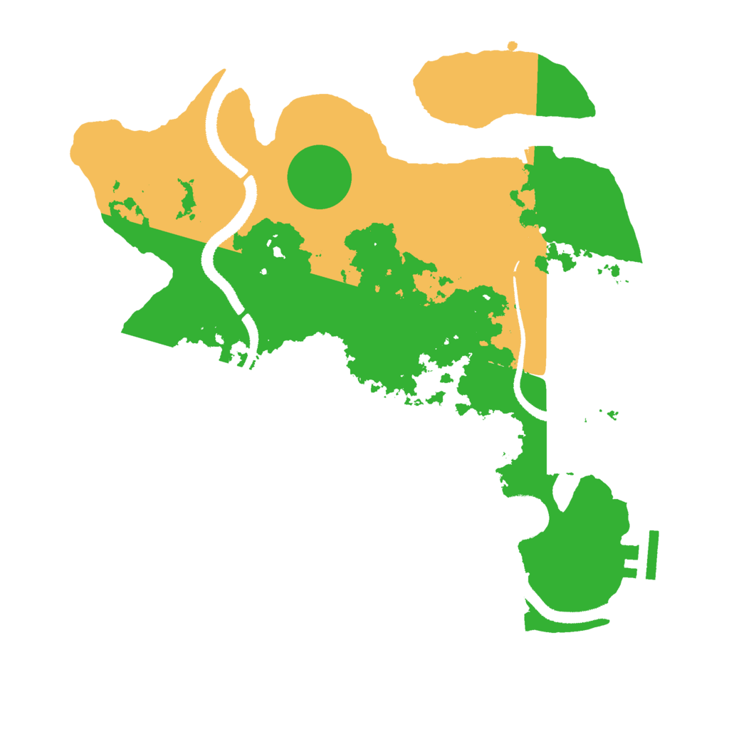 Biome Rust Map: Procedural Map, Size: 3000, Seed: 6842684