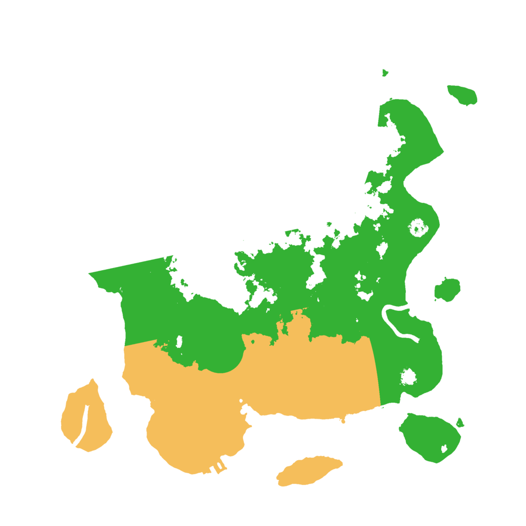 Biome Rust Map: Procedural Map, Size: 3000, Seed: 273168