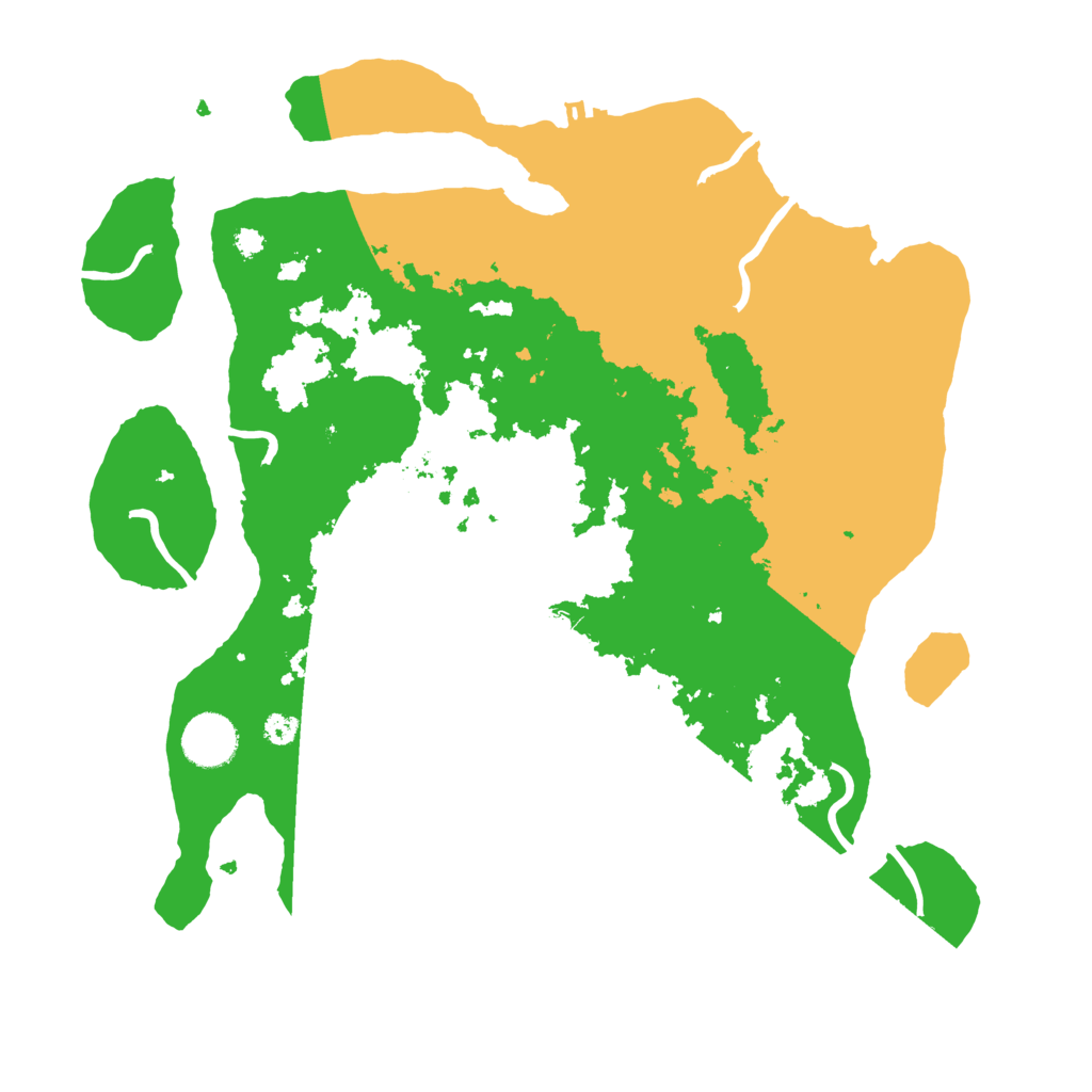 Biome Rust Map: Procedural Map, Size: 3500, Seed: 139885587