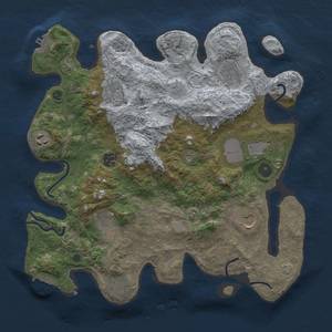 Thumbnail Rust Map: Procedural Map, Size: 3600, Seed: 221774484, 17 Monuments