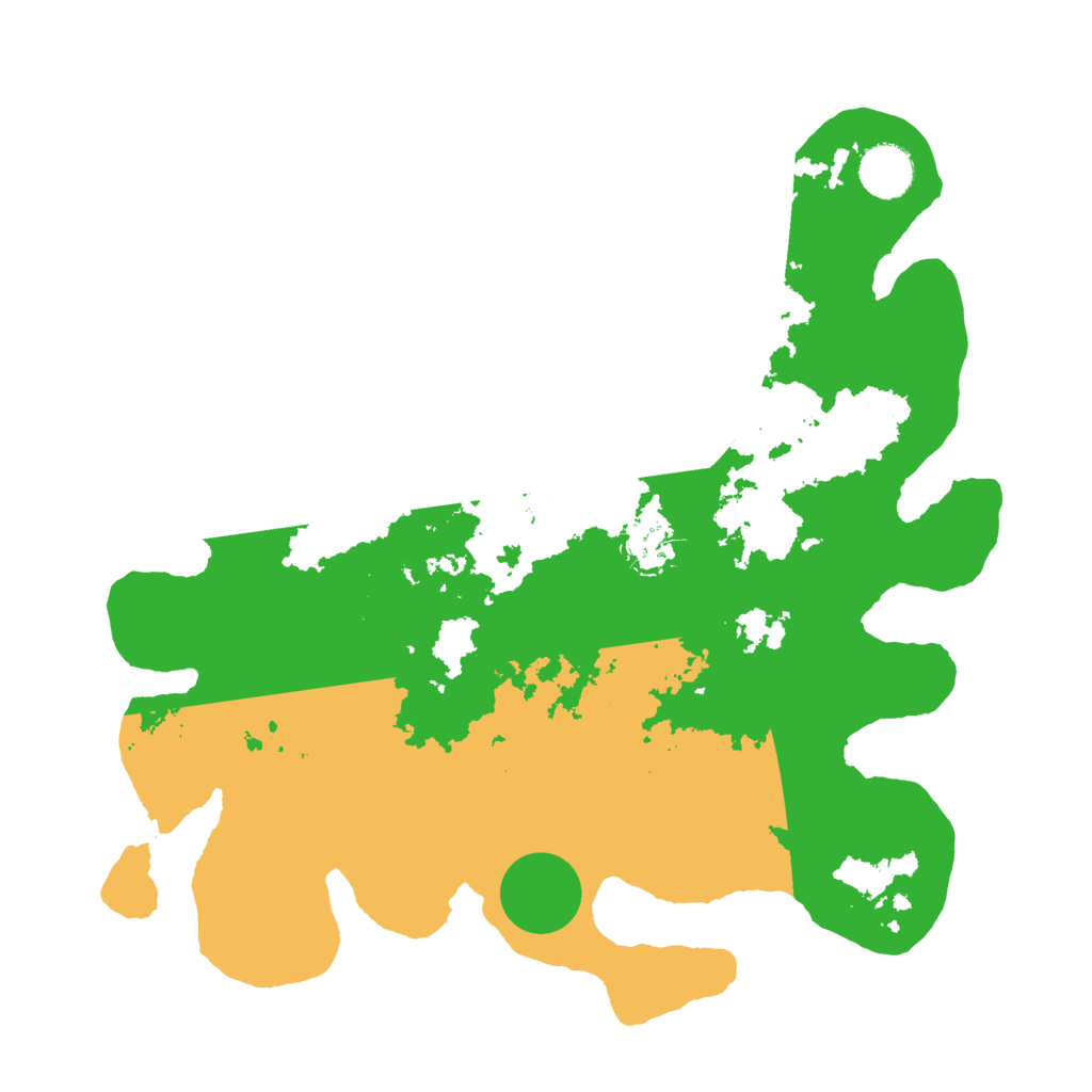 Biome Rust Map: Barren, Size: 3550, Seed: 11138695