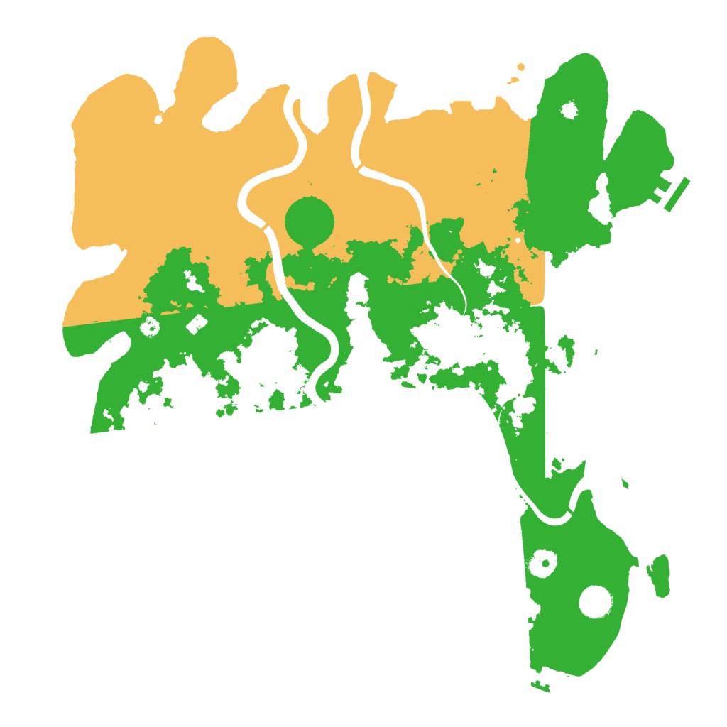 Biome Rust Map: Procedural Map, Size: 3900, Seed: 31733844