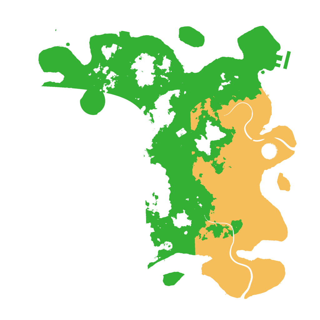 Biome Rust Map: Procedural Map, Size: 3600, Seed: 72516227