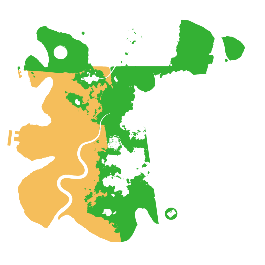 Biome Rust Map: Procedural Map, Size: 3500, Seed: 66210710