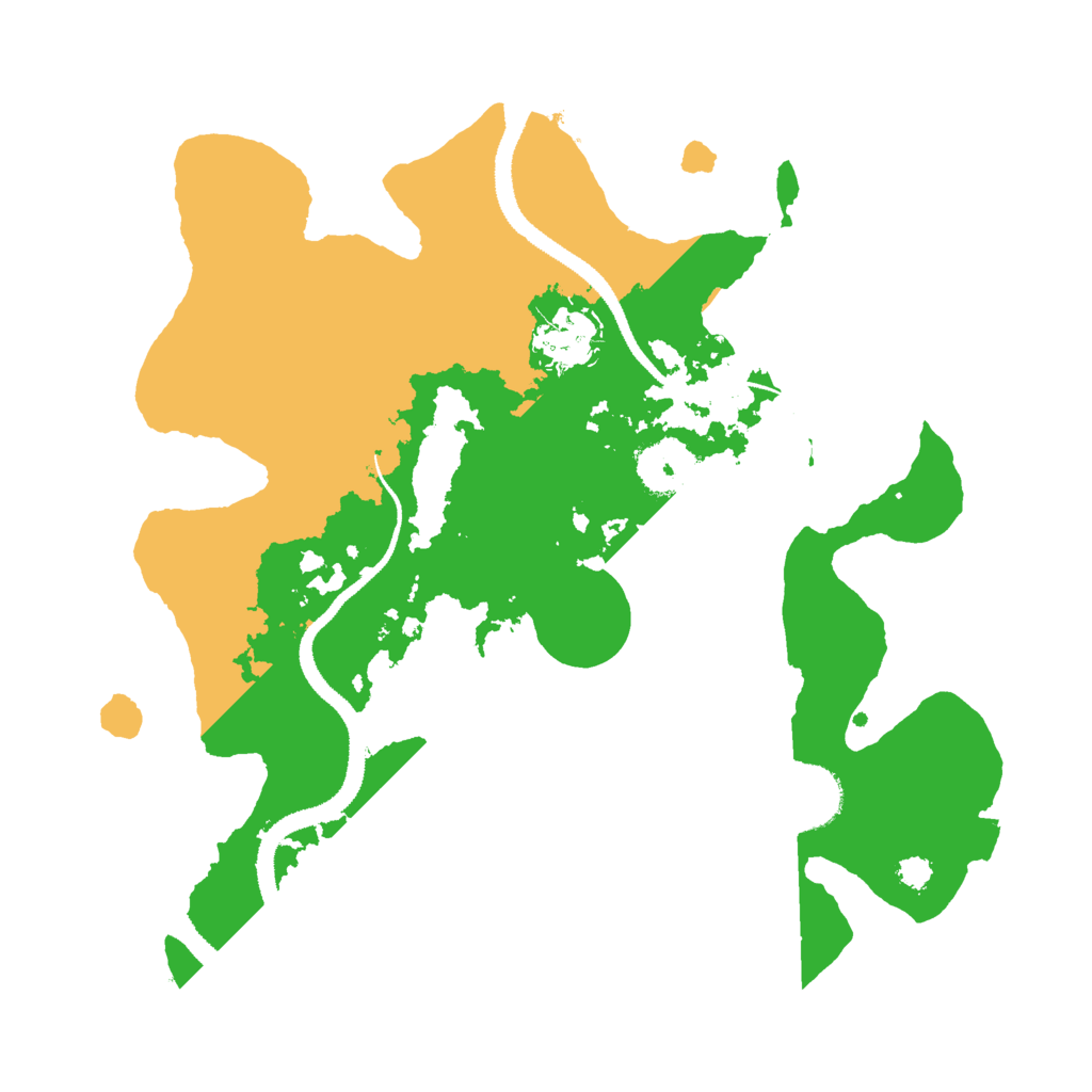 Biome Rust Map: Procedural Map, Size: 3000, Seed: 760528555