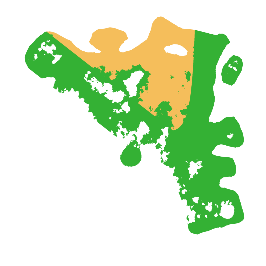 Biome Rust Map: Barren, Size: 3500, Seed: 38456940