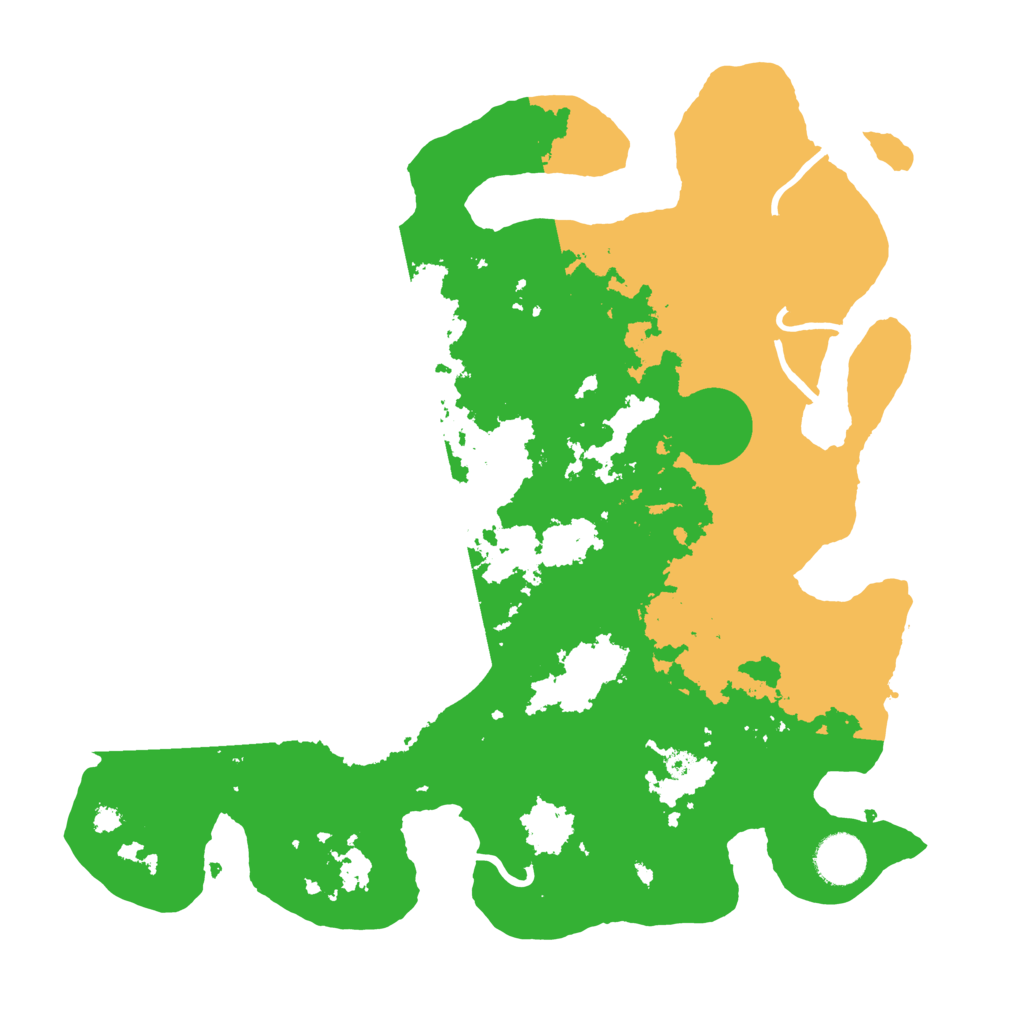 Biome Rust Map: Procedural Map, Size: 3500, Seed: 664793246