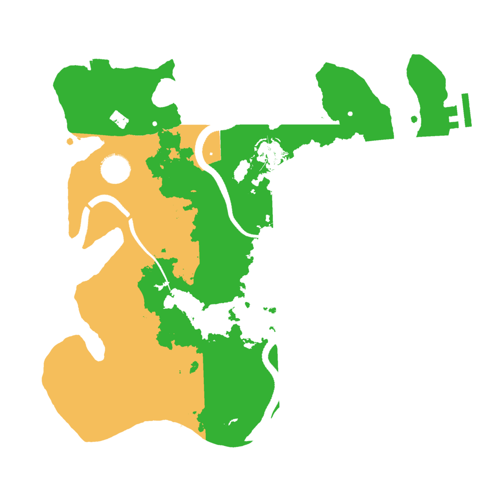 Biome Rust Map: Procedural Map, Size: 3000, Seed: 1219554528