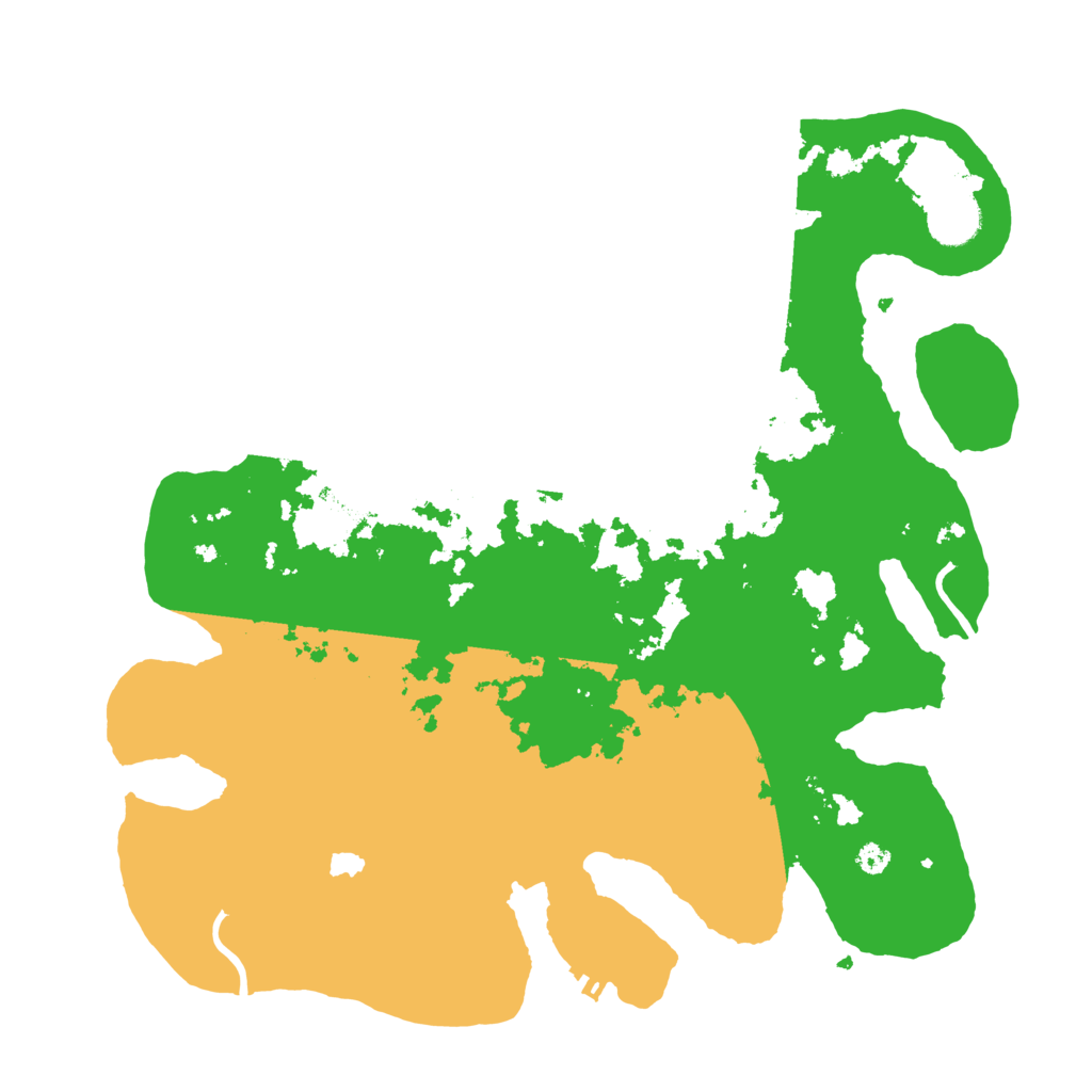 Biome Rust Map: Procedural Map, Size: 3600, Seed: 79810552