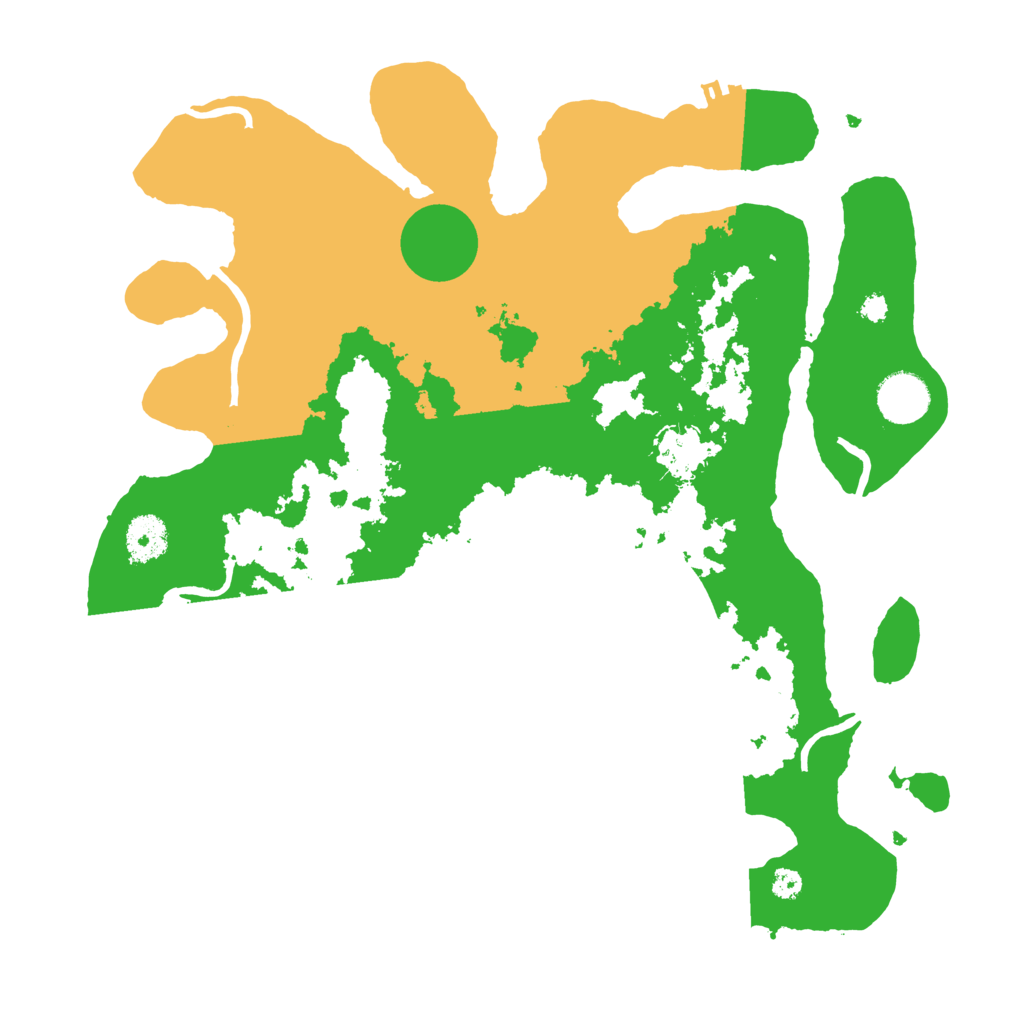 Biome Rust Map: Procedural Map, Size: 3500, Seed: 4251561