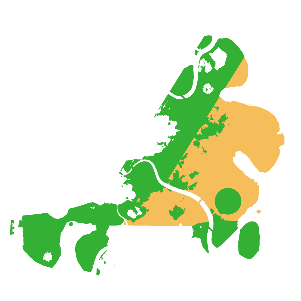 Biome Rust Map: Procedural Map, Size: 3000, Seed: 17282443