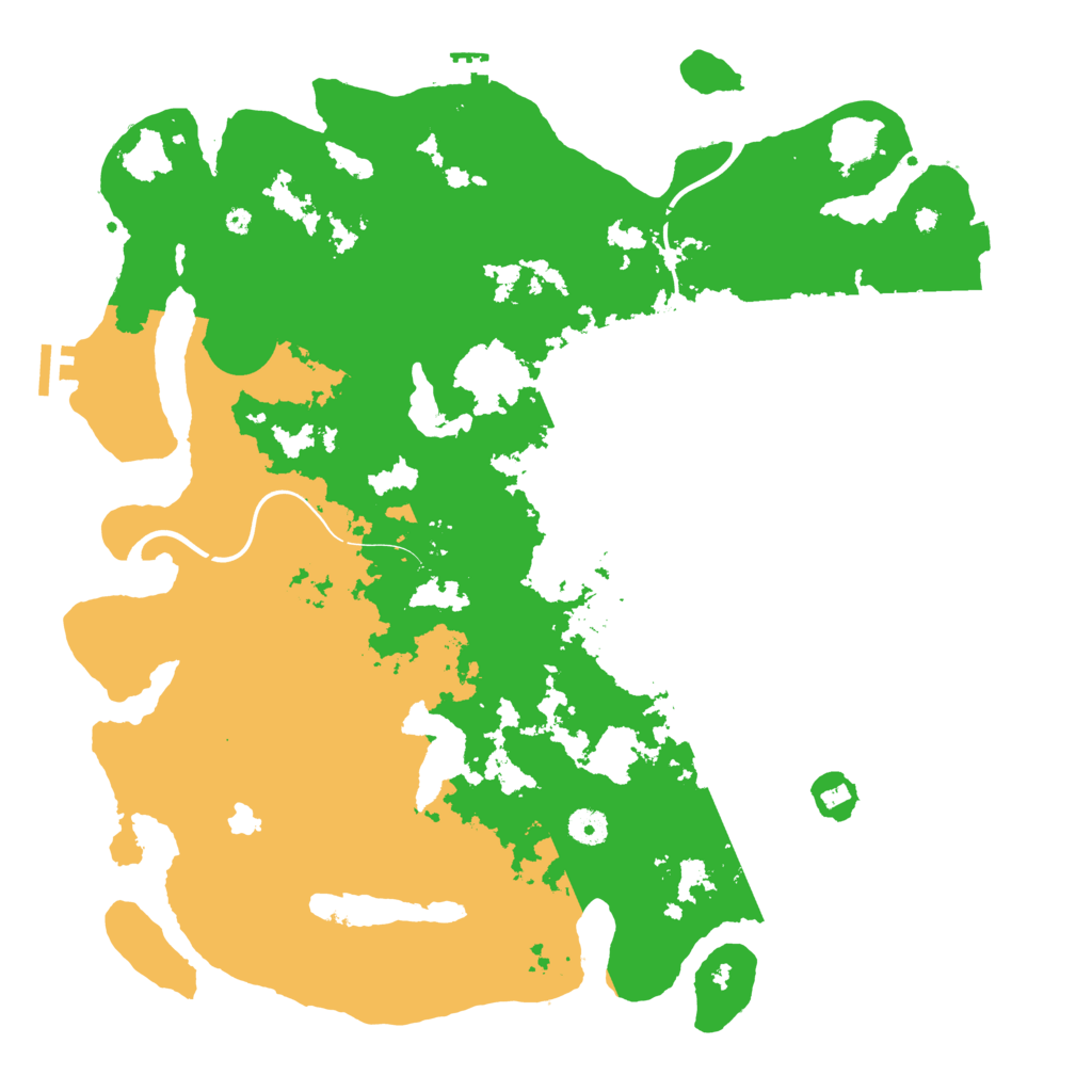 Biome Rust Map: Procedural Map, Size: 4300, Seed: 39413023