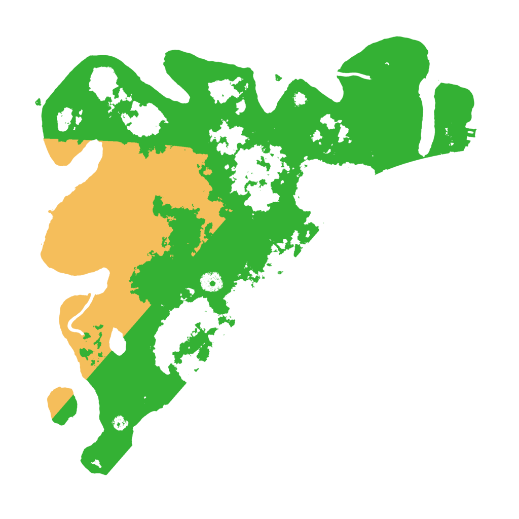 Biome Rust Map: Procedural Map, Size: 3700, Seed: 55511117