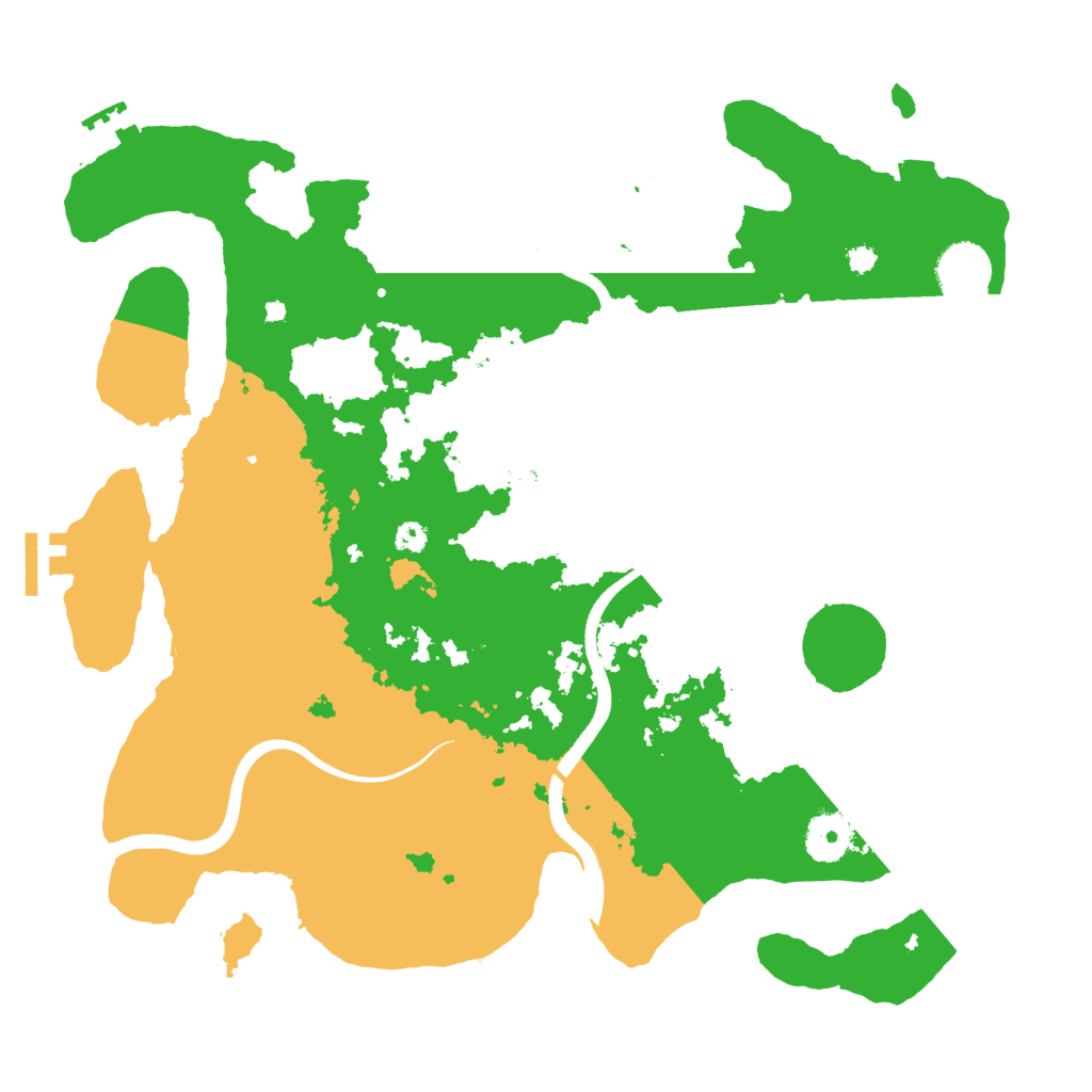 Biome Rust Map: Procedural Map, Size: 3500, Seed: 36490299