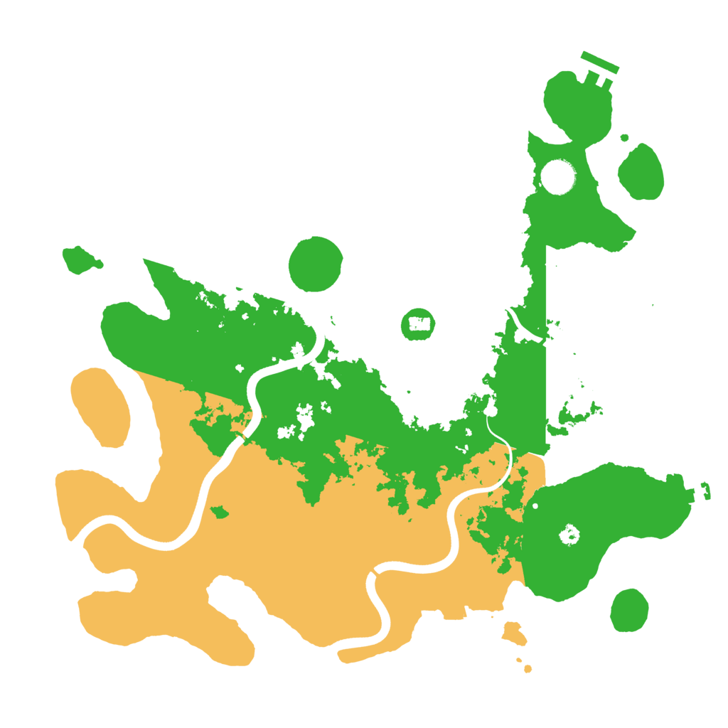 Biome Rust Map: Procedural Map, Size: 3700, Seed: 1648883003