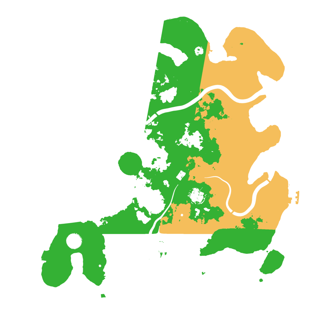Biome Rust Map: Procedural Map, Size: 3600, Seed: 38817382