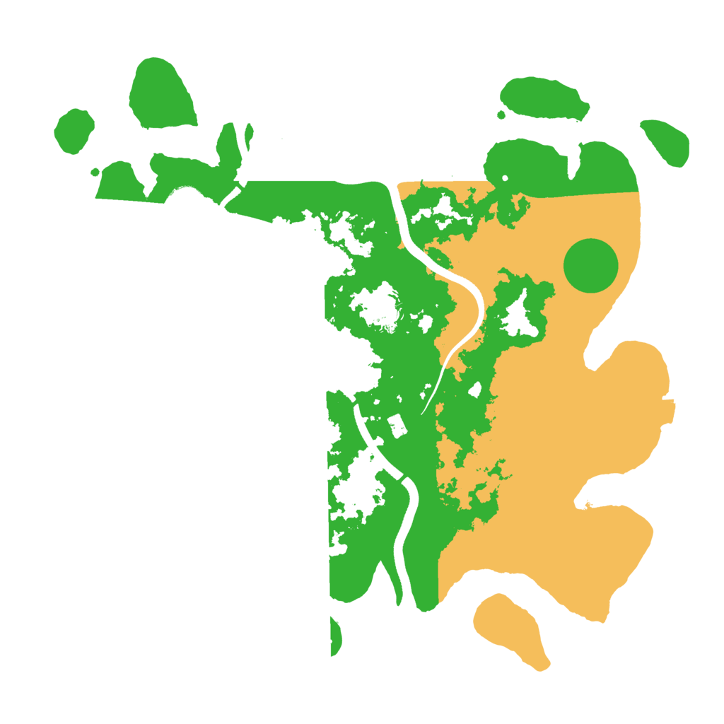 Biome Rust Map: Procedural Map, Size: 3500, Seed: 7528911