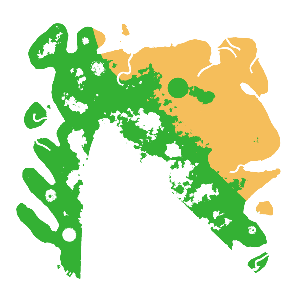Biome Rust Map: Procedural Map, Size: 3900, Seed: 247035