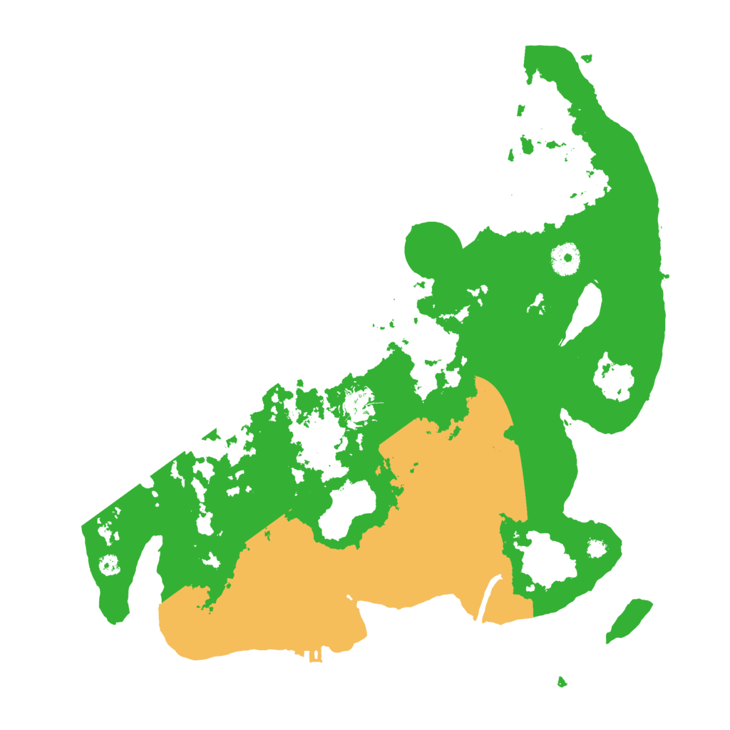 Biome Rust Map: Procedural Map, Size: 3550, Seed: 52415722