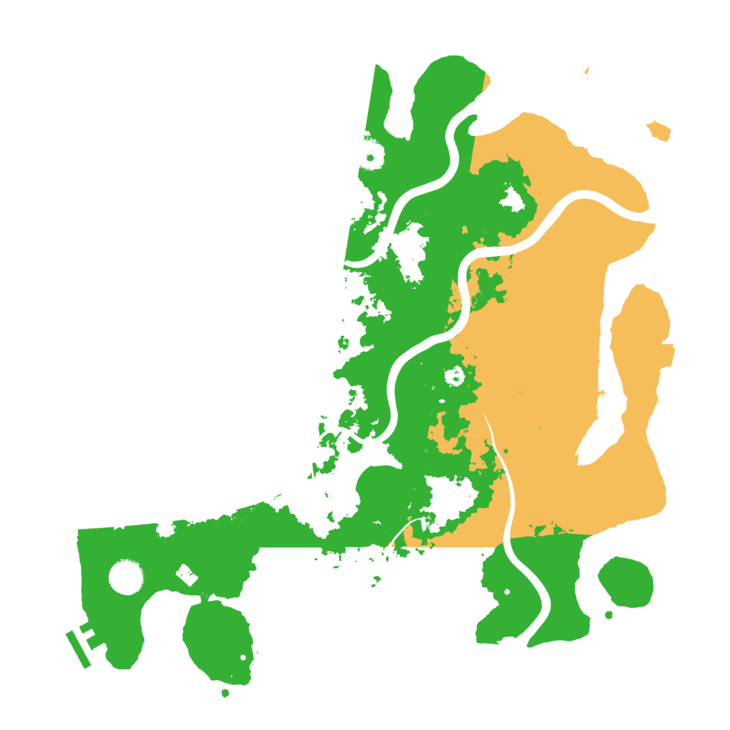 Biome Rust Map: Procedural Map, Size: 3700, Seed: 98240370