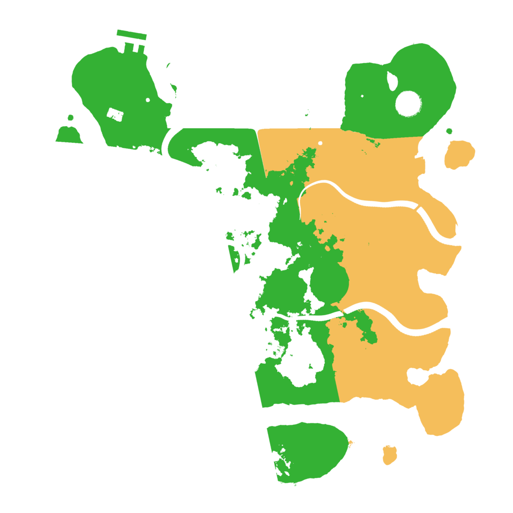 Biome Rust Map: Procedural Map, Size: 3500, Seed: 2141951454