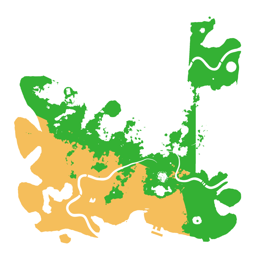 Biome Rust Map: Procedural Map, Size: 4500, Seed: 22396