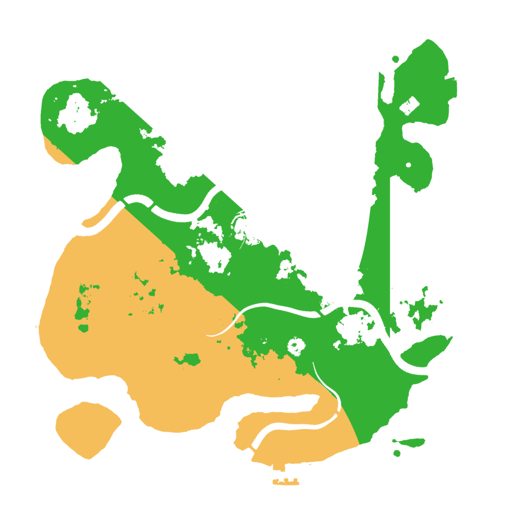 Biome Rust Map: Procedural Map, Size: 3000, Seed: 81867