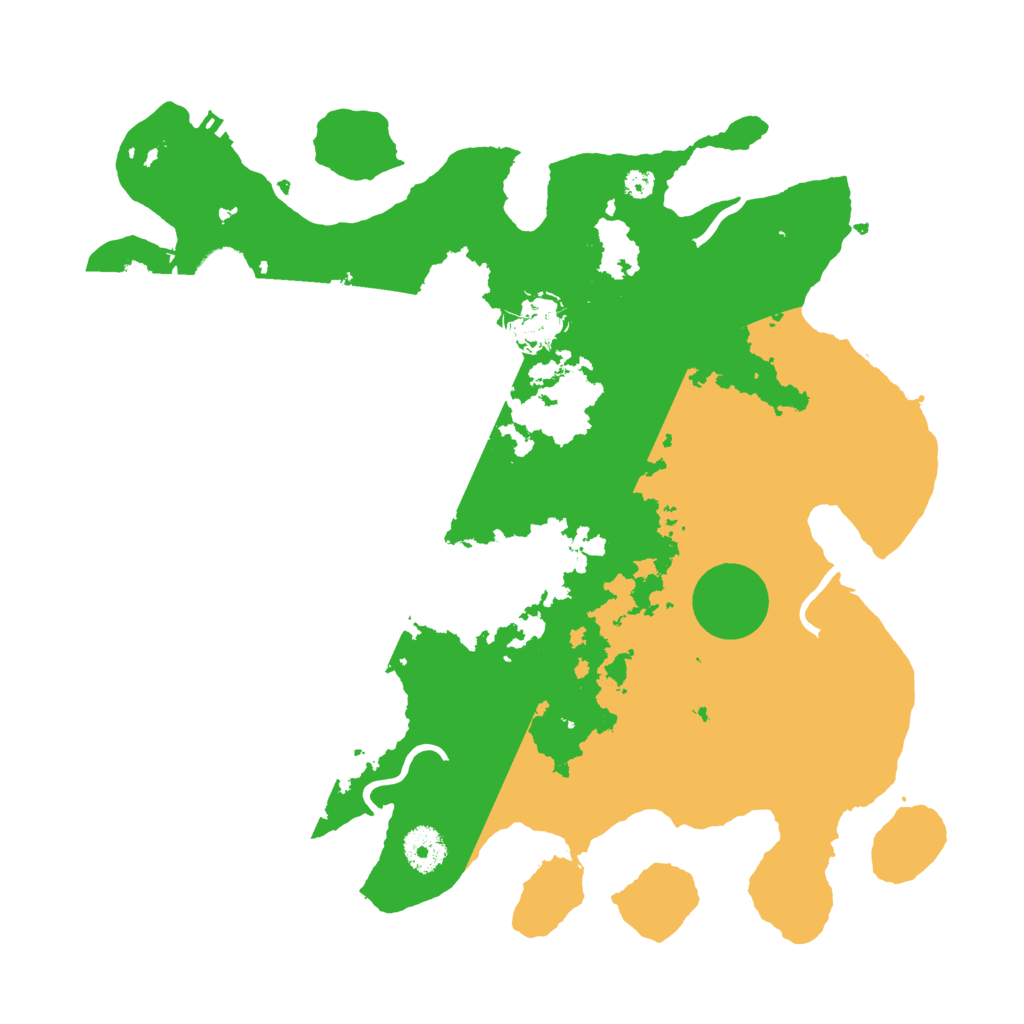 Biome Rust Map: Procedural Map, Size: 3550, Seed: 57293199