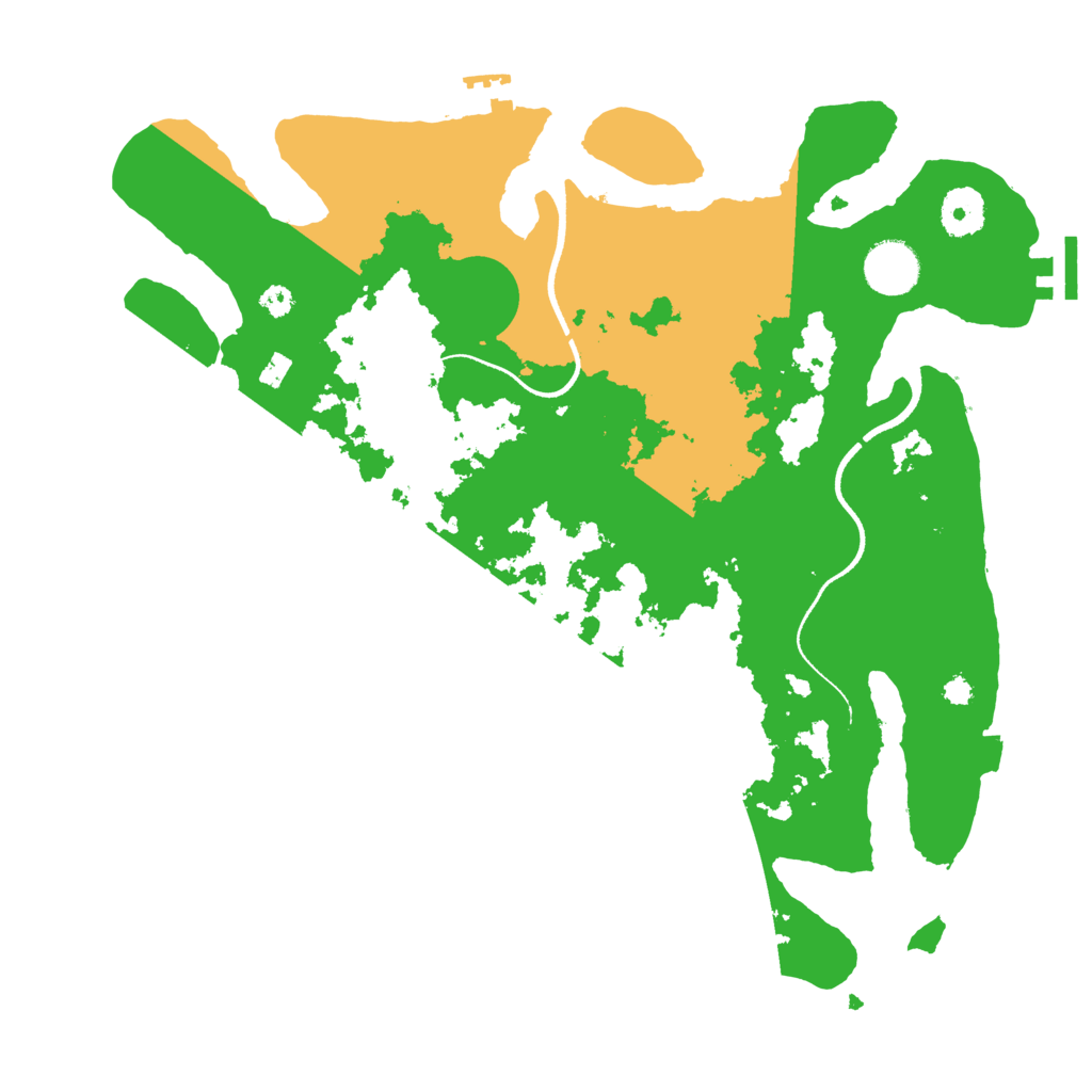 Biome Rust Map: Procedural Map, Size: 3500, Seed: 186800590